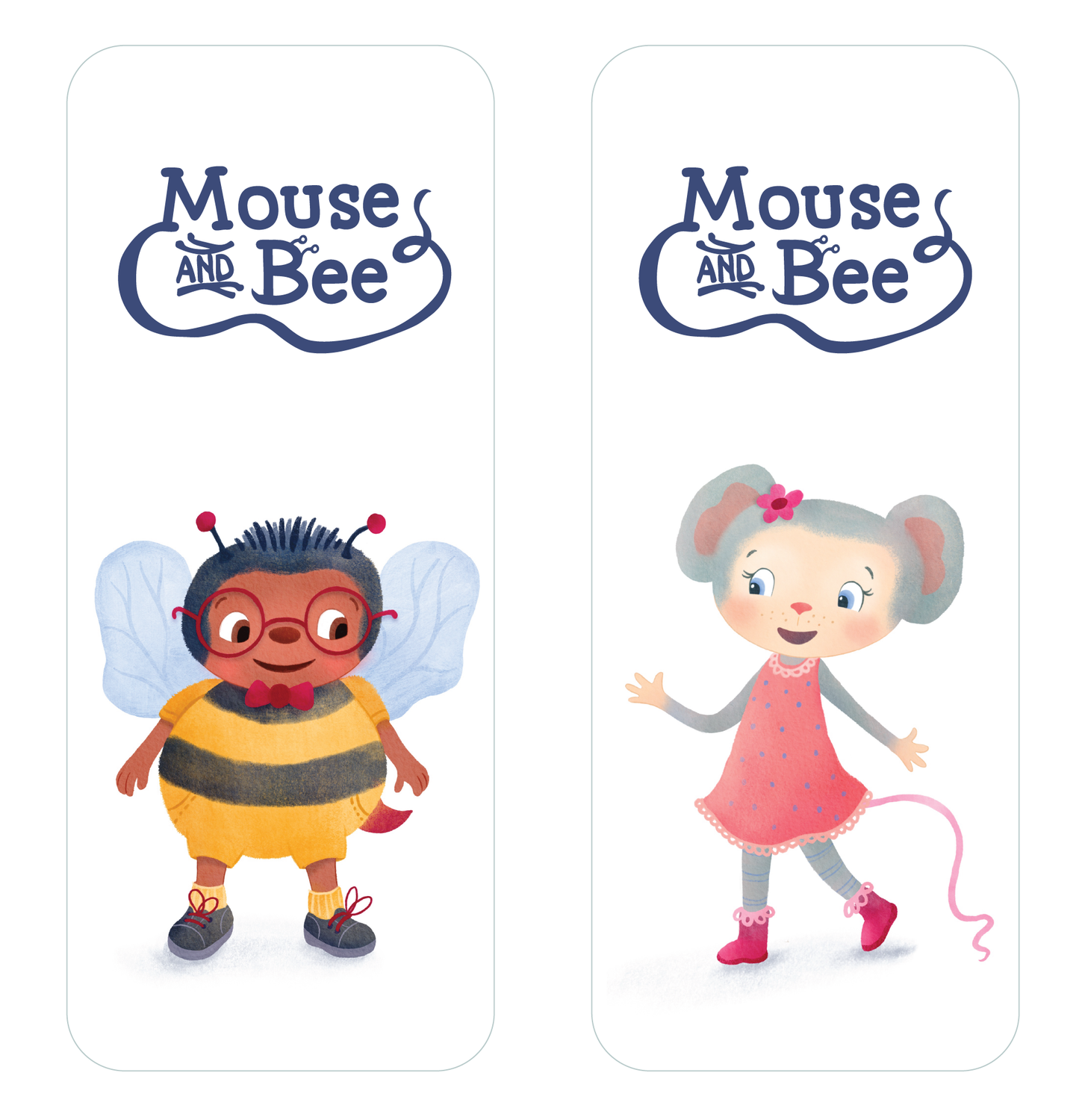 Mouse and Bee Digital Bookmarks